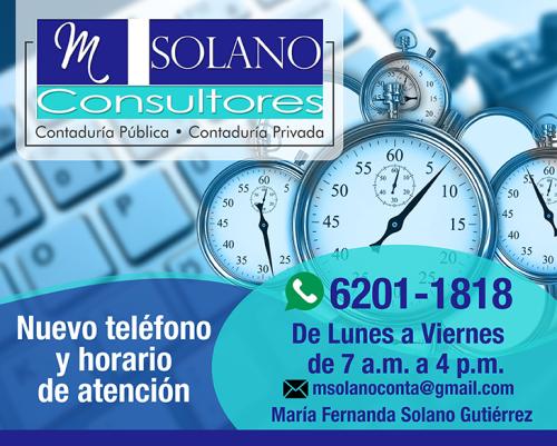 Fernanda Solano - Horario